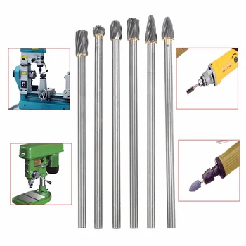 6Pcs/Set 10mm Rotary Aluminum Burr Cut Shank 150mm Long Reach Carbide Burs ALI88
6Pcs/Set 10mm Rotary Aluminum Burr Cut Shank 150mm Long Reach Carbide Burs ALI88