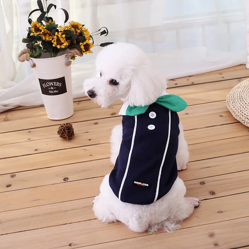 Cute Dog Vest Dog Clothes Spring Summer Cotton Shirts for Small Dogs Turn-down collar with Tie
Cute Dog Vest Dog Clothes Spring Summer Cotton Shirts for Small Dogs Turn-down collar with Tie