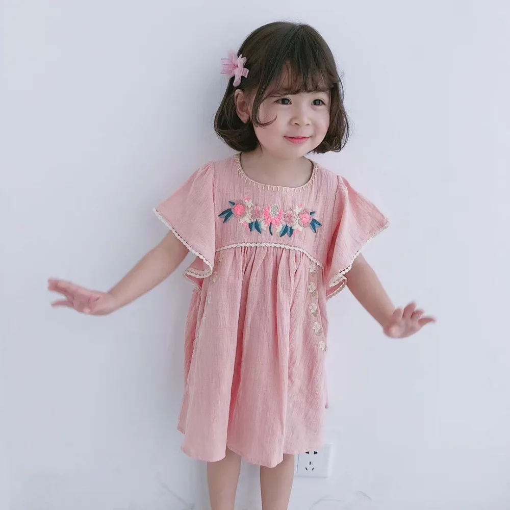 girls cotton linen dress embroidered floral pattern cute kids dress boutique baby clothes
girls cotton linen dress embroidered floral pattern cute kids dress boutique baby clothes