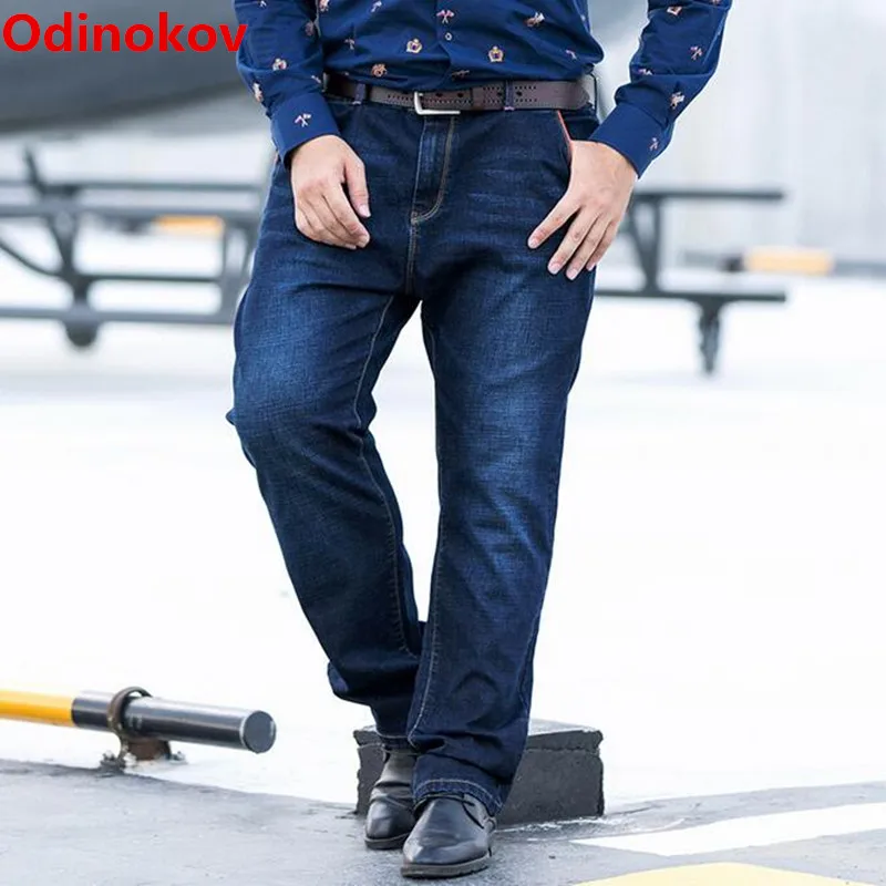 Odinokov Brand 2017 New Mens Big And Tall High Stretch Plus Size 28-48 Jeans Denim Business Relax Trousers Pants Blue 
Odinokov Brand 2017 New Mens Big And Tall High Stretch Plus Size 28-48 Jeans Denim Business Relax Trousers Pants Blue