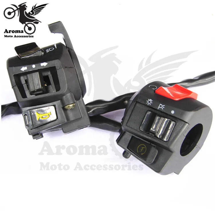 universal motorcycle handlebar switches scooter atv mountain Dirt Bike motorbike control Headlight Turn Signal Light Horn Switch
universal motorcycle handlebar switches scooter atv mountain Dirt Bike motorbike control Headlight Turn Signal Light Horn Switch