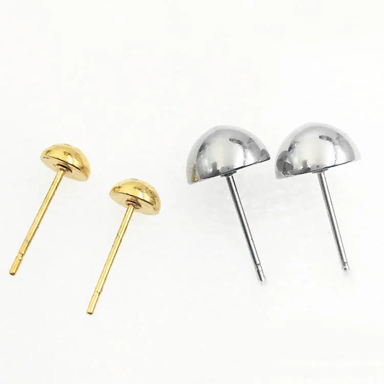 Stainless Steel Stud Earrings Findings with 3mm 4mm 5mm 6mm 7mm 8mm 10mm Circle Half Ball Earrings post Settings DIY Crafts
Stainless Steel Stud Earrings Findings with 3mm 4mm 5mm 6mm 7mm 8mm 10mm Circle Half Ball Earrings post Settings DIY Crafts