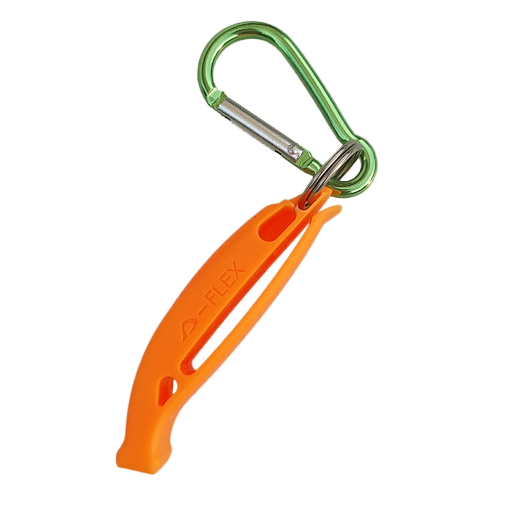 Highly Visible Scuba Diving Emergency Survival Safety Whistle with Snap Clip for Scuba Divers and Snorkelers Boating Camping