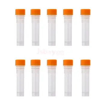 10pcs 1.5ml Plastic Cryovial Test Tube Sample with Screw Cap
10pcs 1.5ml Plastic Cryovial Test Tube Sample with Screw Cap