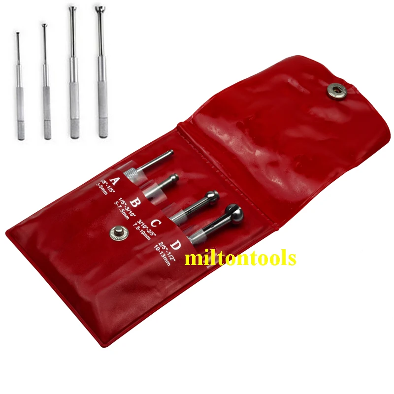 Description Picture 4 of item4pcs set SMALL HOLE GAUGE Telescoping Gauges SET FULL BALL TYPE GAUGE .125 - .5" 4 pc Full-Ball Small Bore Hole Precision Gage