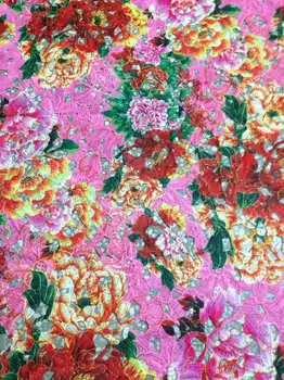 Pink Polyester Printting guipure lace fabric allover embroidery flower printted chemical lace African printing very beautiful
Pink Polyester Printting guipure lace fabric allover embroidery flower printted chemical lace African printing very beautiful