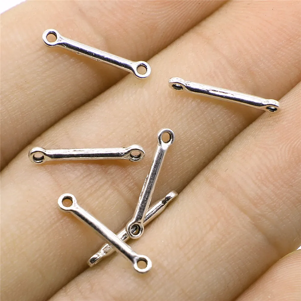 WYSIWYG 100pcs/lot Connector Charms Connector For Jewelry Making 2x15mm Antique Silver Accessories
WYSIWYG 100pcs/lot Connector Charms Connector For Jewelry Making 2x15mm Antique Silver Accessories