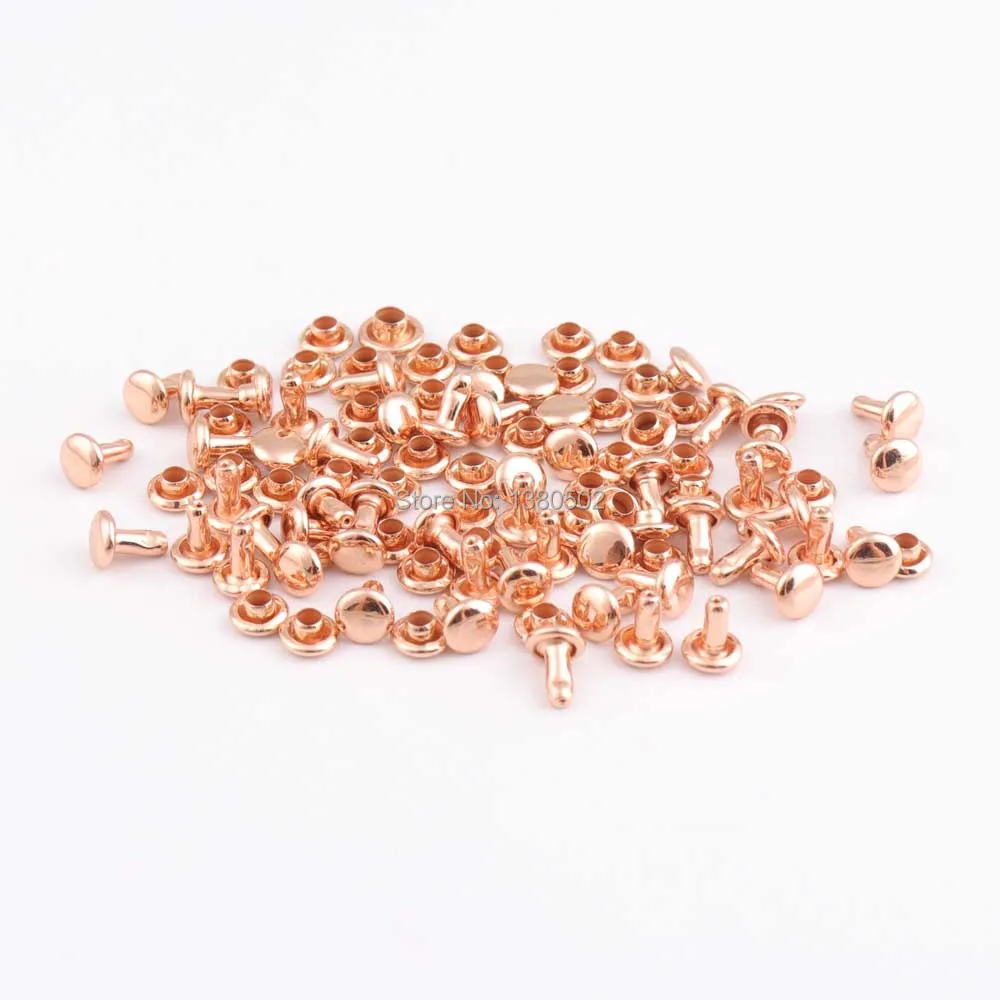 500sets 5*7mm Metal rose gold color Double cap Rivets Collision Nail for Sewing tool accessories
500sets 5*7mm Metal rose gold color Double cap Rivets Collision Nail for Sewing tool accessories