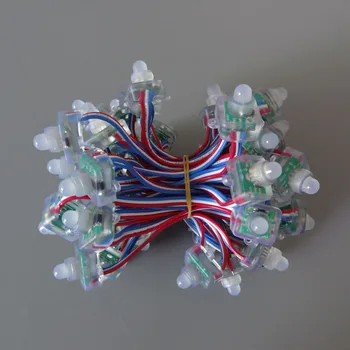 18AWG wire 50pcs/string 5V square type WS2811 addressable RGB led module pixel node light,digital full color led,waterproof IP68
18AWG wire 50pcs/string 5V square type WS2811 addressable RGB led module pixel node light,digital full color led,waterproof IP68