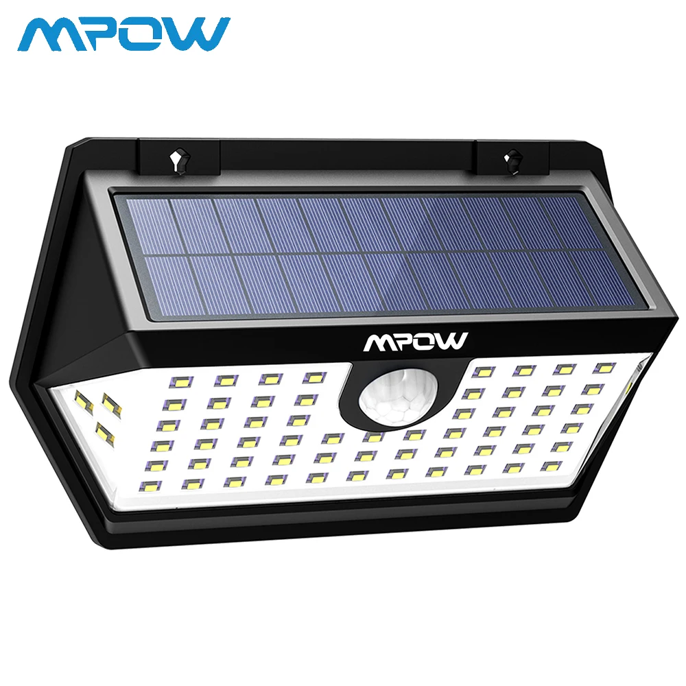 Mpow 63 LEDs Solar Wall Light Brighter and Durable Lamp CD183 Motion Sensor Lamp IP65 Waterproof Lamp for Yard Pathway Garden
Mpow 63 LEDs Solar Wall Light Brighter and Durable Lamp CD183 Motion Sensor Lamp IP65 Waterproof Lamp for Yard Pathway Garden