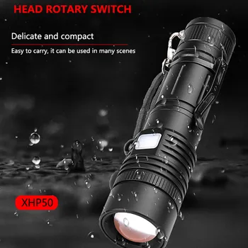 Powerful XHP50 LED Flashlight Zoomable LED Torch Linterna Light USB Rechargeable Outdoor Camping Lamp Bright LED Flashlight
Powerful XHP50 LED Flashlight Zoomable LED Torch Linterna Light USB Rechargeable Outdoor Camping Lamp Bright LED Flashlight