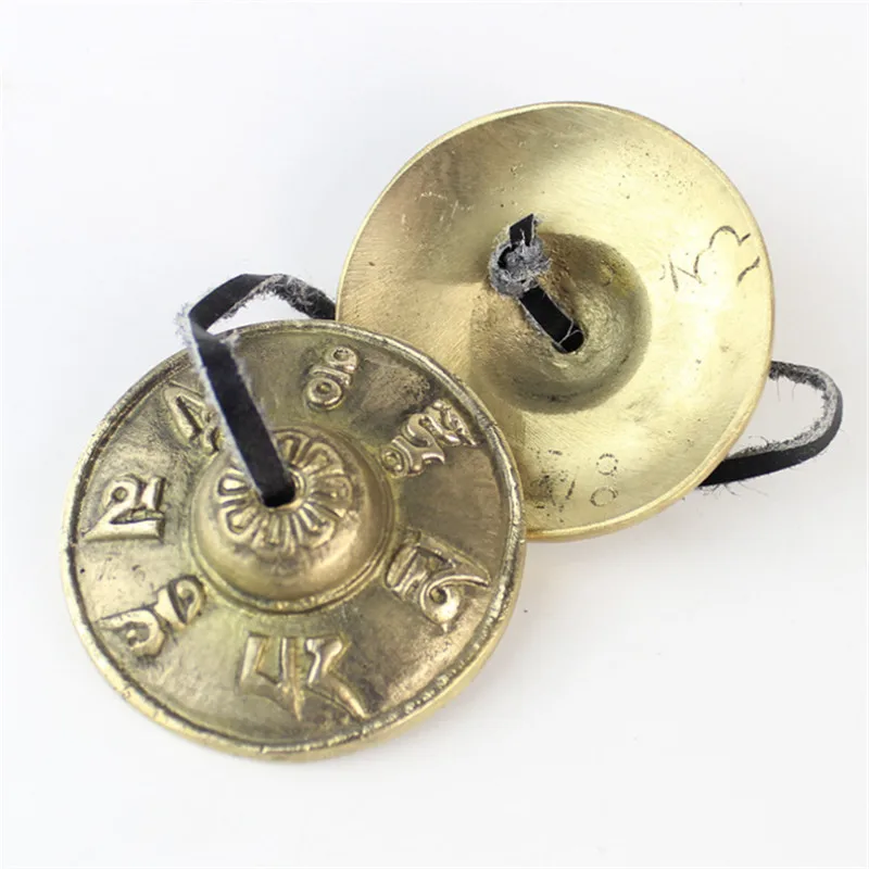 New Handcrafted Tibetan Meditation Tingsha Copper Cymbal Bell with Buddhist Lucky Symbols
New Handcrafted Tibetan Meditation Tingsha Copper Cymbal Bell with Buddhist Lucky Symbols