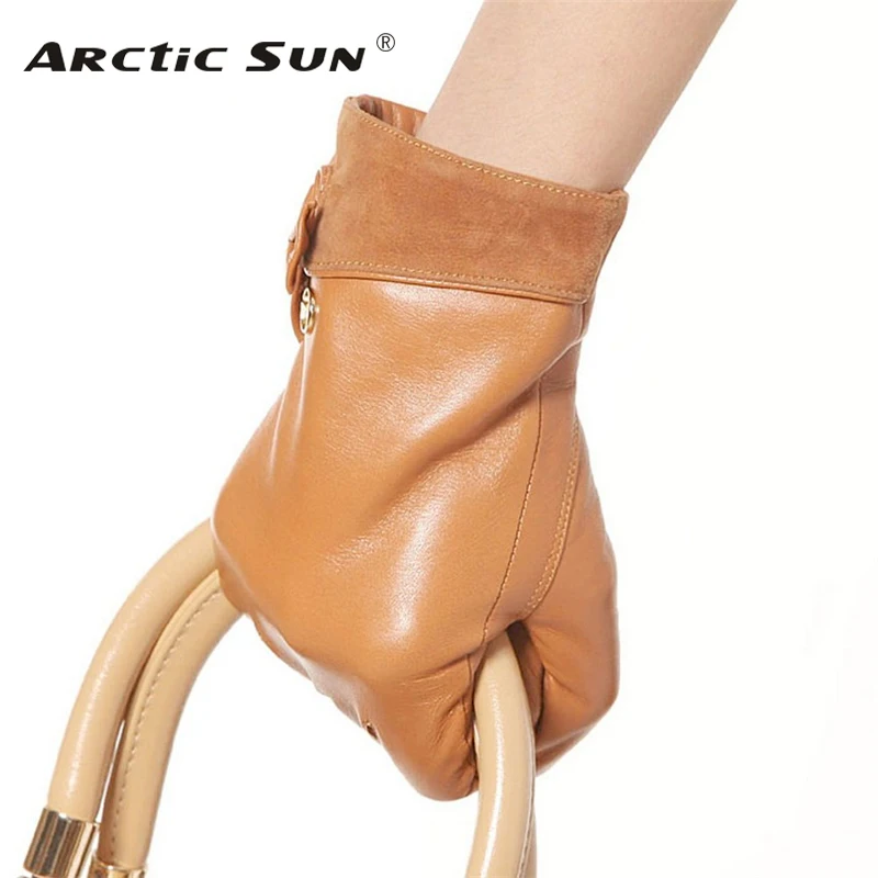 Brand Genuine Leather Gloves High Quality Women Sheepskin Glove Fashion Trend Wrist Bow Knot Driving Leather Gloves EL011PN
Brand Genuine Leather Gloves High Quality Women Sheepskin Glove Fashion Trend Wrist Bow Knot Driving Leather Gloves EL011PN