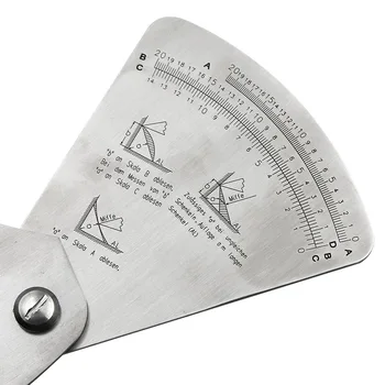 1 Pcs Welding Gauge Fan-shaped Sector Ruler Portable Stainless Steel Inspection Tool ALI88
1 Pcs Welding Gauge Fan-shaped Sector Ruler Portable Stainless Steel Inspection Tool ALI88