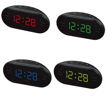 AM/FM LED Clock Electronic Desktop Alarm Clock Digital Table Radio Gift Home Office Supplies EU Plug
AM/FM LED Clock Electronic Desktop Alarm Clock Digital Table Radio Gift Home Office Supplies EU Plug