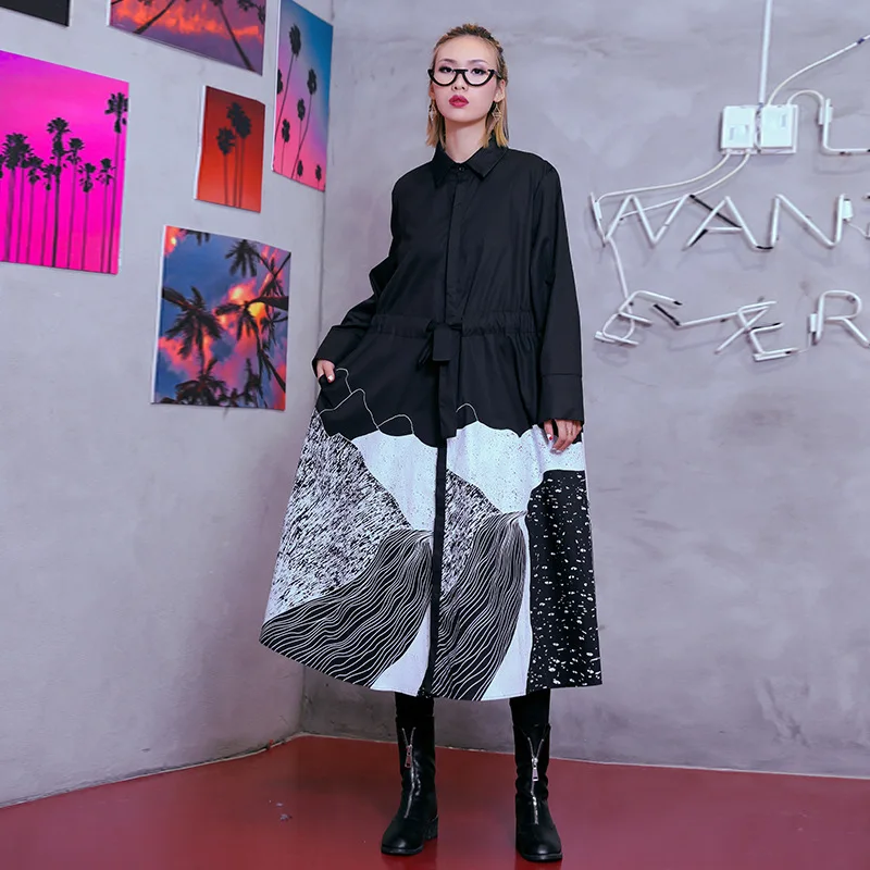 Johnature Streetwear Autumn Women Clothes 2019 New Fashion Loose Printing Turn-down Collar Shirt Dress Simple Vintage Dresses
Johnature Streetwear Autumn Women Clothes 2019 New Fashion Loose Printing Turn-down Collar Shirt Dress Simple Vintage Dresses