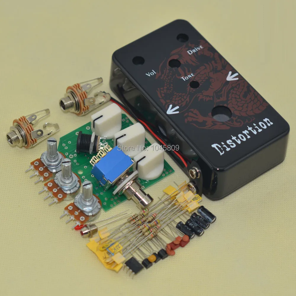 DIY Distortion Effects Pedal All kits true bypass with Hammond 1590B enclosure-Hole
DIY Distortion Effects Pedal All kits true bypass with Hammond 1590B enclosure-Hole