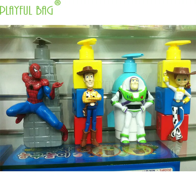4 paragraph toy Story Mania bath foam press empty bottle packing bottle Hu Di Spider-Man Buzz lightyear Cowboy E34
4 paragraph toy Story Mania bath foam press empty bottle packing bottle Hu Di Spider-Man Buzz lightyear Cowboy E34