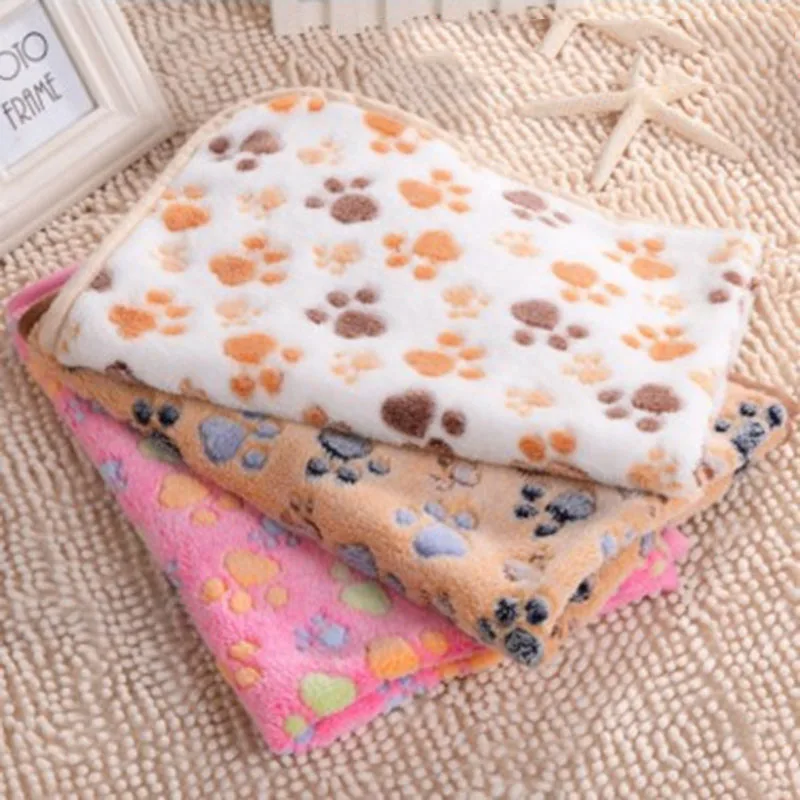 Теплое флисовое мягкое одеяло для домашних животных 3 цвета| |