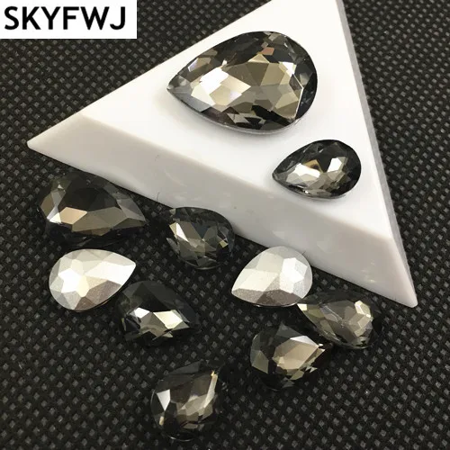 Clear grey Color TEARDROP Glass Crystal POINTED BACK Rhinestones 4x6,7x10,10x14,13x18,18x25,20x30,30x40mm Dress Drop stone
Clear grey Color TEARDROP Glass Crystal POINTED BACK Rhinestones 4x6,7x10,10x14,13x18,18x25,20x30,30x40mm Dress Drop stone