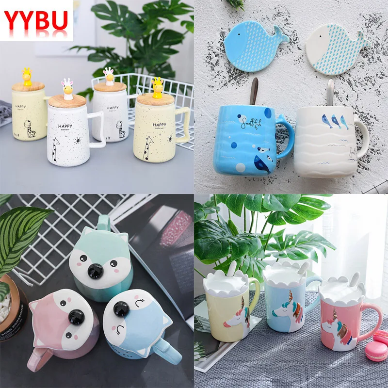 YYBU 350/450ml Ceramic Unicorn Coffe Mug Set Cute Fox Creative Travel Cup Set with Lid and Spoon Funny Tea Mugs Cup Water
YYBU 350/450ml Ceramic Unicorn Coffe Mug Set Cute Fox Creative Travel Cup Set with Lid and Spoon Funny Tea Mugs Cup Water