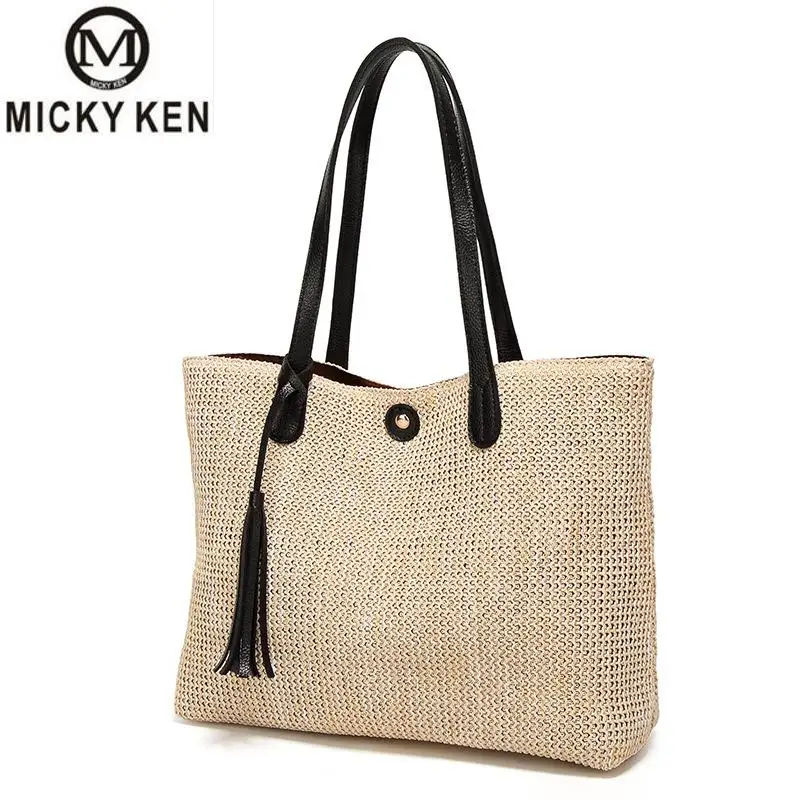 MICKY KEN Women Beach Bag Large Ladies Handbag Straw Bags For Women Floral Embroidery Women Leather Handbag Travel Tote Bags
MICKY KEN Women Beach Bag Large Ladies Handbag Straw Bags For Women Floral Embroidery Women Leather Handbag Travel Tote Bags
