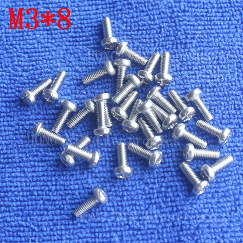 M3*8 1pcs 304 Stainless Steel Screw 8mm Round Head Screws Phillips Crosshead Thread Bolt Brand new high-quality fastener tools
M3*8 1pcs 304 Stainless Steel Screw 8mm Round Head Screws Phillips Crosshead Thread Bolt Brand new high-quality fastener tools
