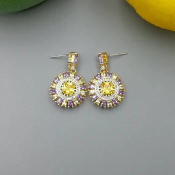 Vanssey Vintage Fashion Plant Flower Iris Cubic Zirconia Earrings Party Wedding Accessories for Women 2018 New
Vanssey Vintage Fashion Plant Flower Iris Cubic Zirconia Earrings Party Wedding Accessories for Women 2018 New