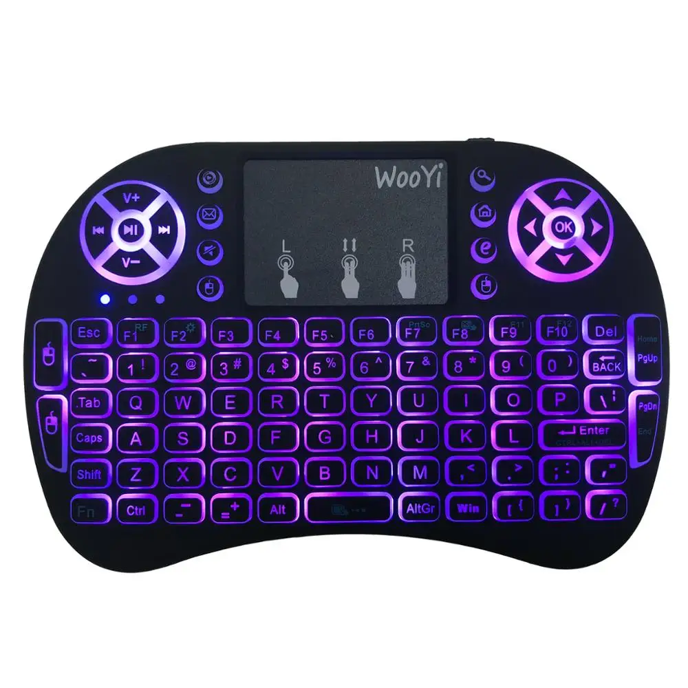Original Backlit i8 3 color backlight English russian Spanish 2.4GHz Wireless Keyboard i8B Air Mouse Touchpad for Android TV BOX
Original Backlit i8 3 color backlight English russian Spanish 2.4GHz Wireless Keyboard i8B Air Mouse Touchpad for Android TV BOX