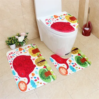 Bathroom Cartoon 3PC/Set PVC Toilet Pad Anti-Slip Toilet Seat Cover Digital Printing Pedestal Rug + Lid Toilet Cover + Bath Mat
Bathroom Cartoon 3PC/Set PVC Toilet Pad Anti-Slip Toilet Seat Cover Digital Printing Pedestal Rug + Lid Toilet Cover + Bath Mat