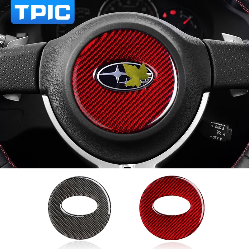 TPIC Car Interior Decoration Carbon Fiber Steering Wheel Trim Car Sticker Cover styling For Subaru BRZ 2013-2017 accessories
TPIC Car Interior Decoration Carbon Fiber Steering Wheel Trim Car Sticker Cover styling For Subaru BRZ 2013-2017 accessories