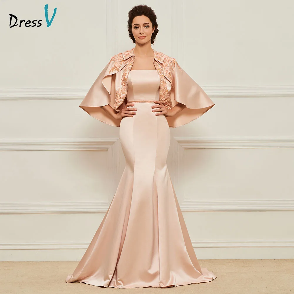 Dressv nube elegant mother of bride dress with jacket strapless applqiues zipper up long mother evening gown dresses custom
Dressv nube elegant mother of bride dress with jacket strapless applqiues zipper up long mother evening gown dresses custom