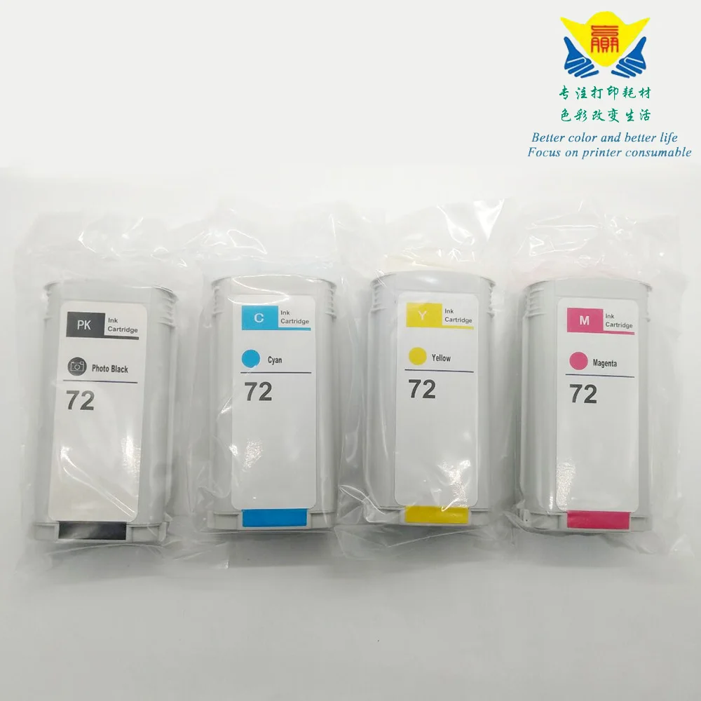 JIANYINGCHEN Remanufactured ink cartridge replacement for HP 72 for Designjet T610 T770 T795 T1100 T1120 (4pcs/lot) Promotion
JIANYINGCHEN Remanufactured ink cartridge replacement for HP 72 for Designjet T610 T770 T795 T1100 T1120 (4pcs/lot) Promotion
