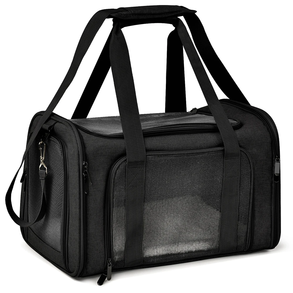 Cat Carrier Backpack Messenger Breathable Pet Dog Cat Carriers Bag Travel Airline Approved Transport Bag For Small Dog and Cats
Cat Carrier Backpack Messenger Breathable Pet Dog Cat Carriers Bag Travel Airline Approved Transport Bag For Small Dog and Cats