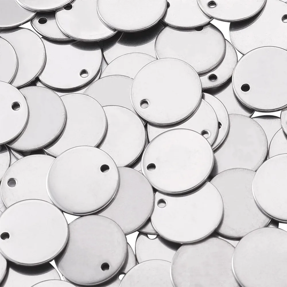 500pcs 13x1mm 304 Stainless Steel Blank Stamping Tag Jewelry Necklace Earrings Bracelet DIY Hot Pendants, Flat Round, Hole: 1mm
500pcs 13x1mm 304 Stainless Steel Blank Stamping Tag Jewelry Necklace Earrings Bracelet DIY Hot Pendants, Flat Round, Hole: 1mm
