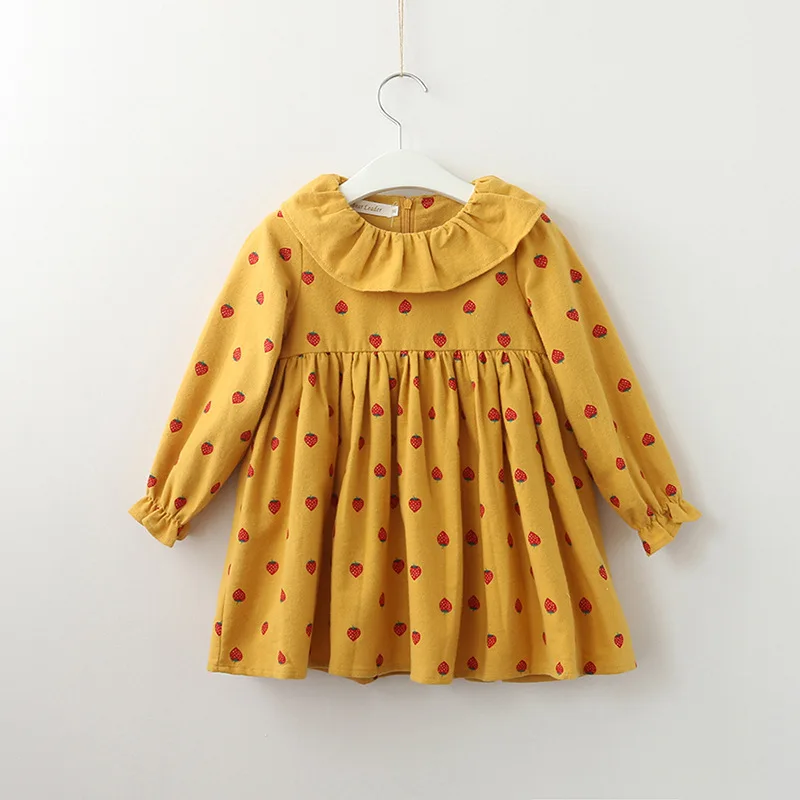 2018 new autumn girl's dress children's wear lotus leaf full print girl's long sleeved dress.
2018 new autumn girl's dress children's wear lotus leaf full print girl's long sleeved dress.