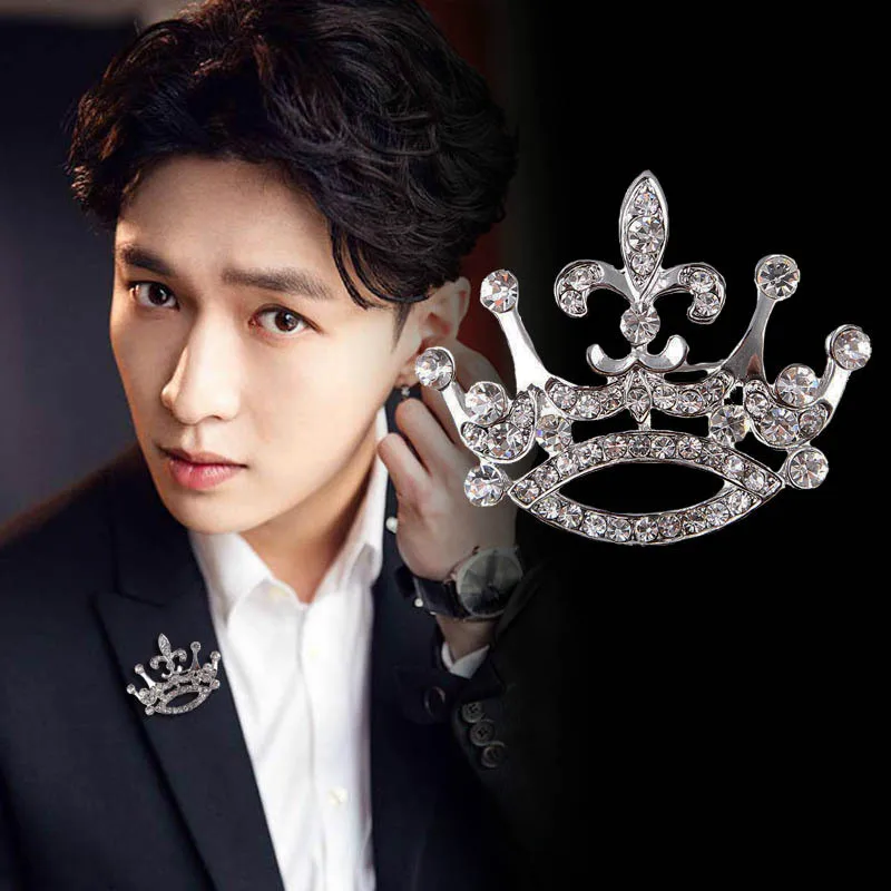 High-end Korean Luxury Crystal Crown Brooch Lapel Pin Badge Retro Brooches Srcaf Buckle Men's and Women's Clothing Accessories
High-end Korean Luxury Crystal Crown Brooch Lapel Pin Badge Retro Brooches Srcaf Buckle Men's and Women's Clothing Accessories