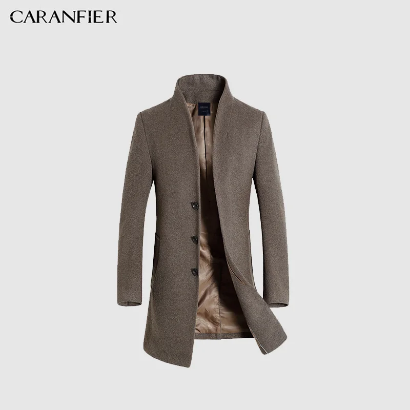 CARANFIER 2018 High quality Autumn and winter men 's woolen jacket Fashion Slim windbreaker Men's long woolen coat 5 colors
CARANFIER 2018 High quality Autumn and winter men 's woolen jacket Fashion Slim windbreaker Men's long woolen coat 5 colors