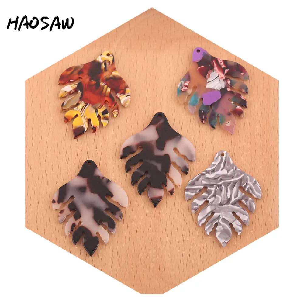 HAOSAW 36*46MM 6Pcs/Lot Acetic Acid Charm/Cute Leaf Shape/DIY Jewelry Making/Jewelry Accessory/HandMade/Earring Findings
HAOSAW 36*46MM 6Pcs/Lot Acetic Acid Charm/Cute Leaf Shape/DIY Jewelry Making/Jewelry Accessory/HandMade/Earring Findings