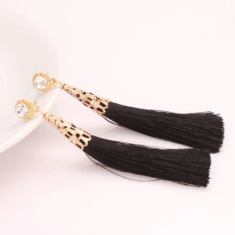 M MISM 1 Pair Sexy Female Crystal Earrings New Arrival Long Tassel Shining Metal Fine Accessories Women Folk Style Jewelry 
M MISM 1 Pair Sexy Female Crystal Earrings New Arrival Long Tassel Shining Metal Fine Accessories Women Folk Style Jewelry