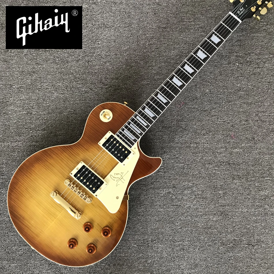High quality hand-made electric guitar, tobacco burst maple top electric guitar with rosewood Fingerboard, free shipping
High quality hand-made electric guitar, tobacco burst maple top electric guitar with rosewood Fingerboard, free shipping