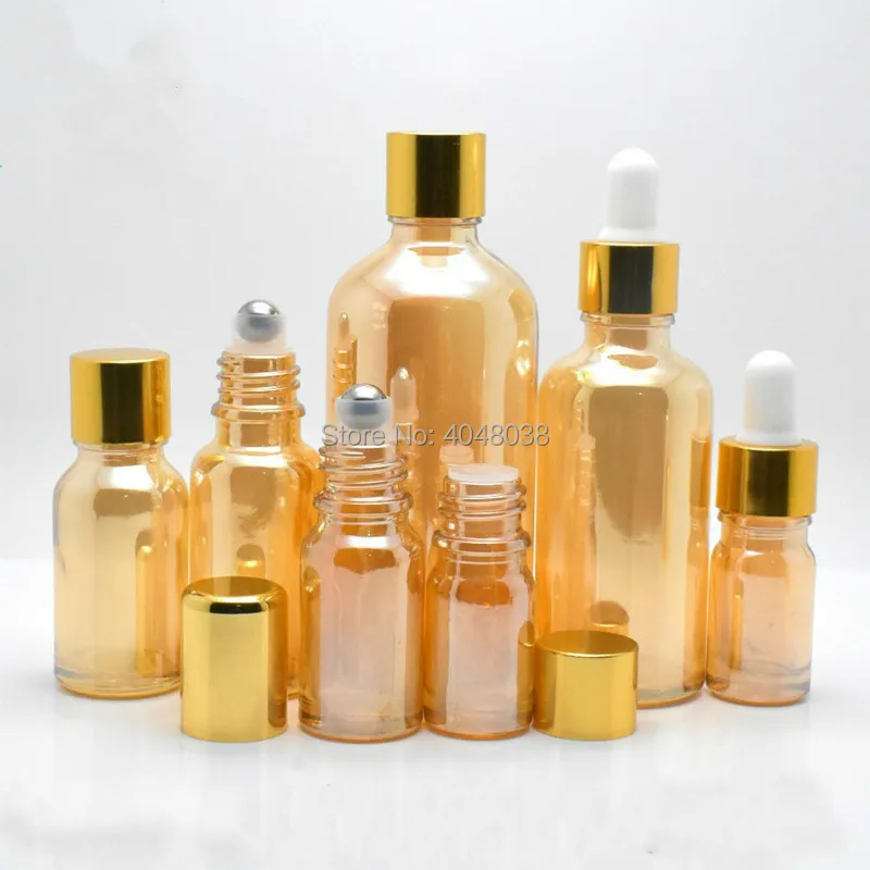 Gold Glass Roll on Bottle Amber Aroma Packaging Vial Cosmetics Roller Toner Dropper Bottle Gold Cap Essential Oil Bottles 15pcs
Gold Glass Roll on Bottle Amber Aroma Packaging Vial Cosmetics Roller Toner Dropper Bottle Gold Cap Essential Oil Bottles 15pcs