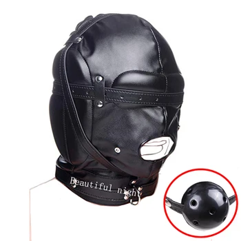 Leather Hood Harness Mask Mouth Gag Bondage Restraints, Padded Eye and Ear Mask,Cosplay Sexy Lingerie
Leather Hood Harness Mask Mouth Gag Bondage Restraints, Padded Eye and Ear Mask,Cosplay Sexy Lingerie