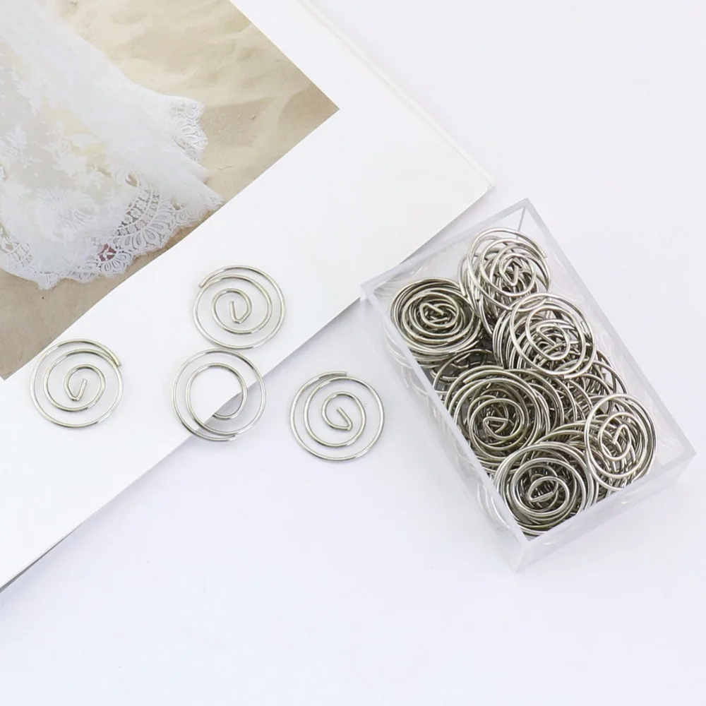 TUTU 50pcs/box Geometric Polygon circle Metal Paper Clip Bookmark Stationery School Office Supply Escolar Papelaria H0213
TUTU 50pcs/box Geometric Polygon circle Metal Paper Clip Bookmark Stationery School Office Supply Escolar Papelaria H0213