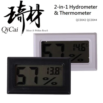 QiCai High Quality Accuracy Digital Hygrometer Thermometer Humidity Monitor Meter for Humidor, Can be Installed in Guitar Case 
QiCai High Quality Accuracy Digital Hygrometer Thermometer Humidity Monitor Meter for Humidor, Can be Installed in Guitar Case
