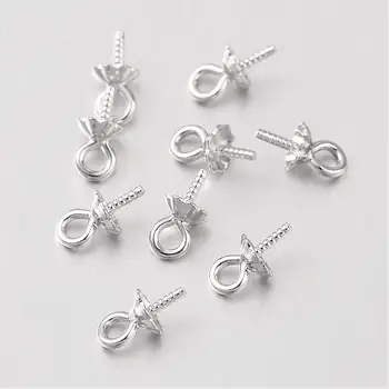 Jewerly Findings Sterling Silver Color Pendant Bails, for Half-drilled Beads, Platinum Color 5.5x3mm, Hole: 1.5mm; Pin: 0.6mm
Jewerly Findings Sterling Silver Color Pendant Bails, for Half-drilled Beads, Platinum Color 5.5x3mm, Hole: 1.5mm; Pin: 0.6mm