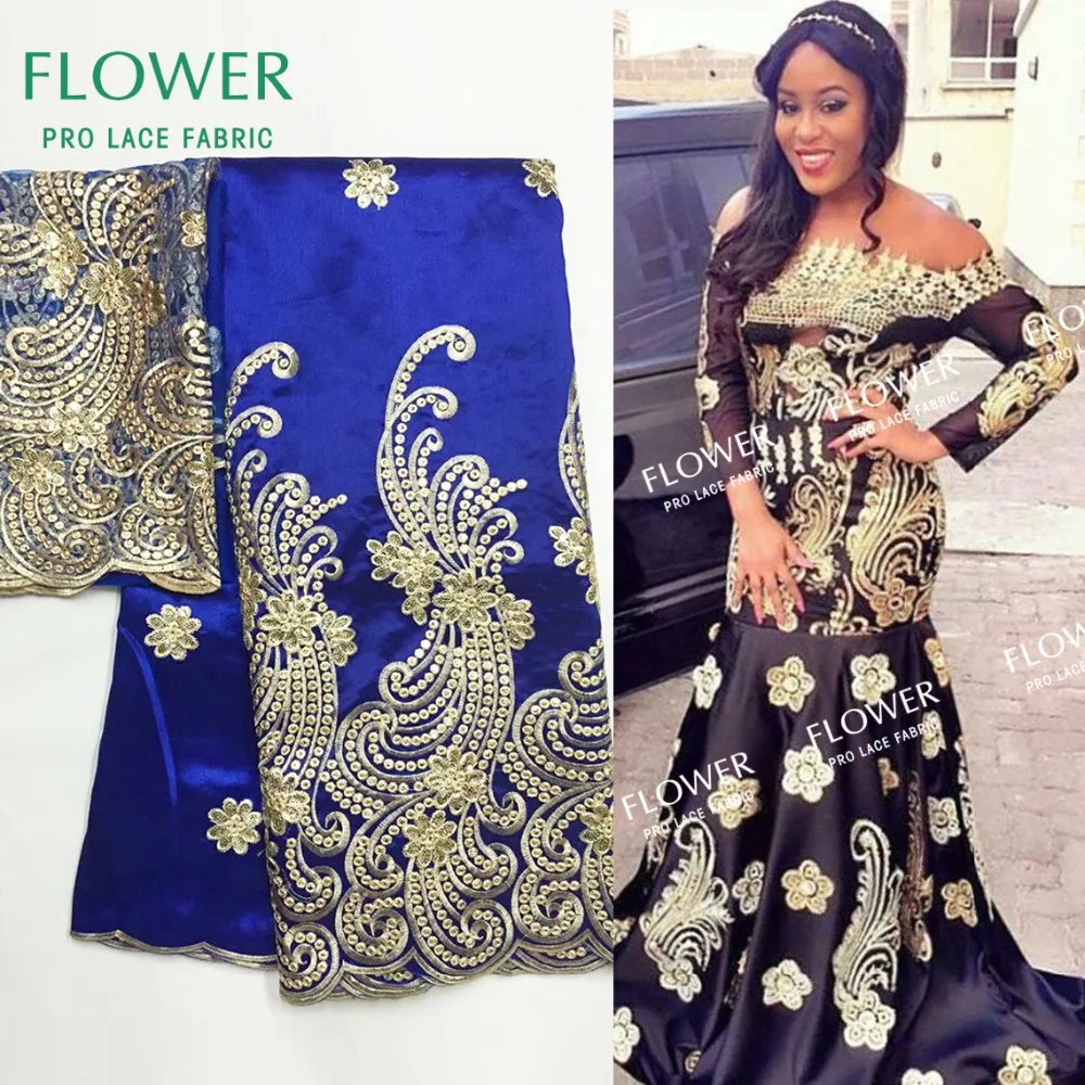 African Nigerina George Fabric With 2 Yards Net Lace 2018 New Style George Silk Lace Wedding Evening Dress Embroidery Material
African Nigerina George Fabric With 2 Yards Net Lace 2018 New Style George Silk Lace Wedding Evening Dress Embroidery Material