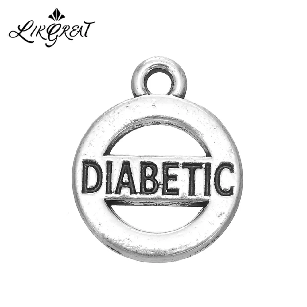 LIKGREAT DIABETIC Medical Alert Charms Pendant in Circle Insulin Jewelry Findings Letter Engraved Metal Charms DIY Accessories
LIKGREAT DIABETIC Medical Alert Charms Pendant in Circle Insulin Jewelry Findings Letter Engraved Metal Charms DIY Accessories