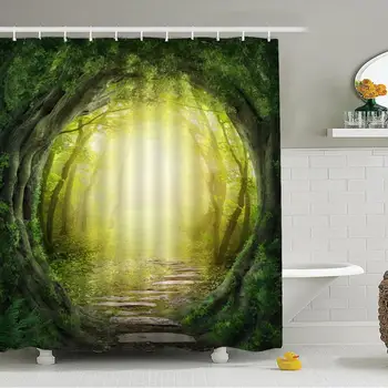 Digital Printing Creative Scenery Shower Curtain Bathroom Fabric Shower Curtains 3d Jungle mystery
Digital Printing Creative Scenery Shower Curtain Bathroom Fabric Shower Curtains 3d Jungle mystery