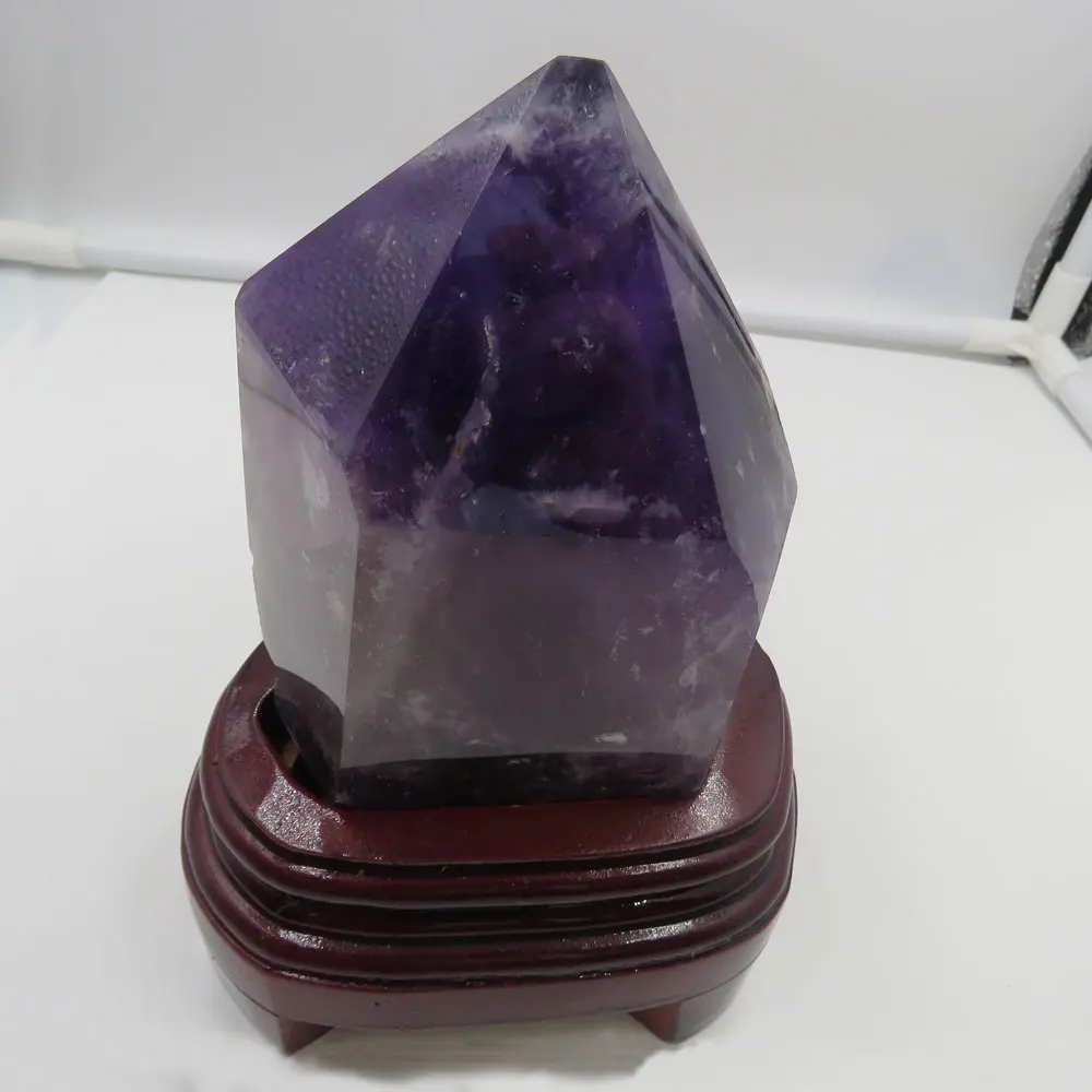 817g New Fantastic Natural Braizl Amethyst Quartz Crystal Point Wand Single Terminated Mineral Specimen Stone Reiki Healing 2019
817g New Fantastic Natural Braizl Amethyst Quartz Crystal Point Wand Single Terminated Mineral Specimen Stone Reiki Healing 2019
